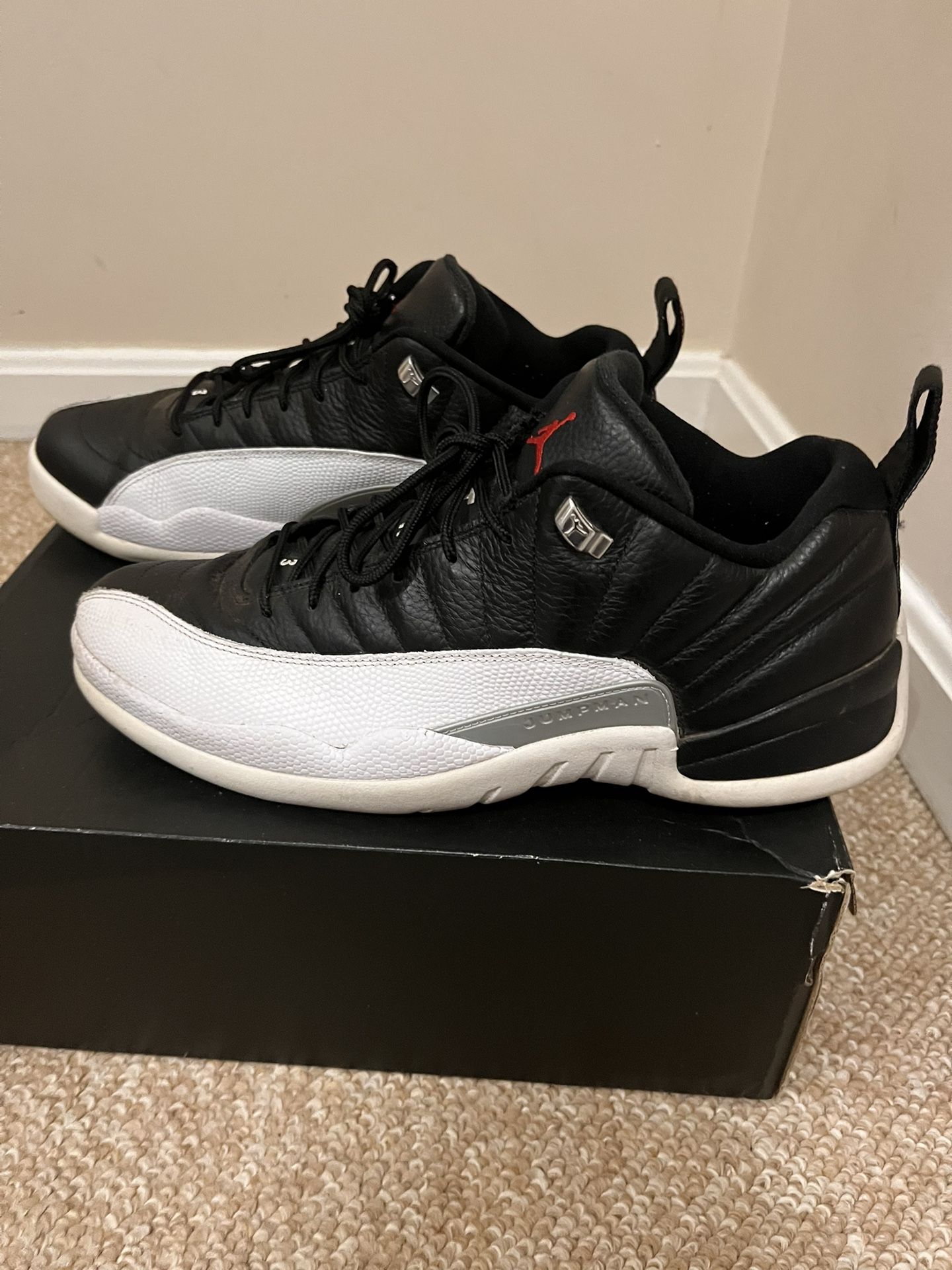 Jordan 12 Lows (Black And White)