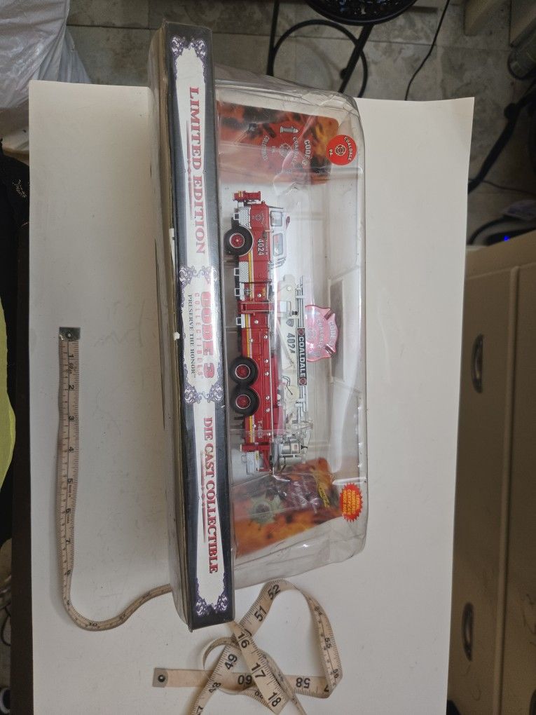 LIMITED EDITION CODE 3 COLLECTIBLE FIRE TRUCK