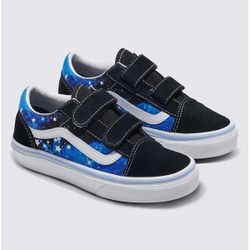 Vans OldSkool V Glow Galaxy Black/Blue Size 3