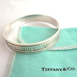 Tiffany & Co. Wide Atlas Roman Numeral Bangle size 8