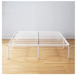 Metal White Bed Frame 
