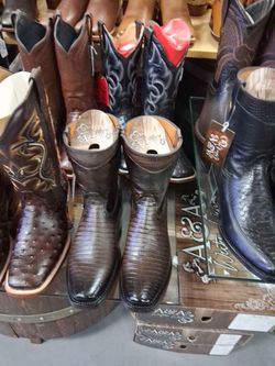 Botas de piel punta dubay