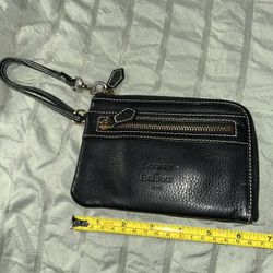 Black Leather Dooney & Bourke Wristlet 