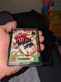 1995 Topps Jerry Rice First Published Autographed Card