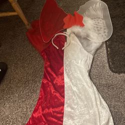Vestido De Diablo Y Ángel Con Alas Y Diadema 