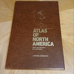 1985 National Geographic Atlas of North America: Space Age Portrait of A Continent
