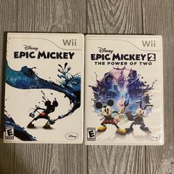 Epic Mickey 1 & 2 Nintendo Wii Game