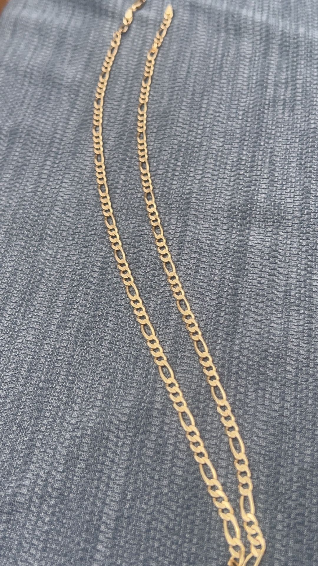 14k Figaro Gold Chain