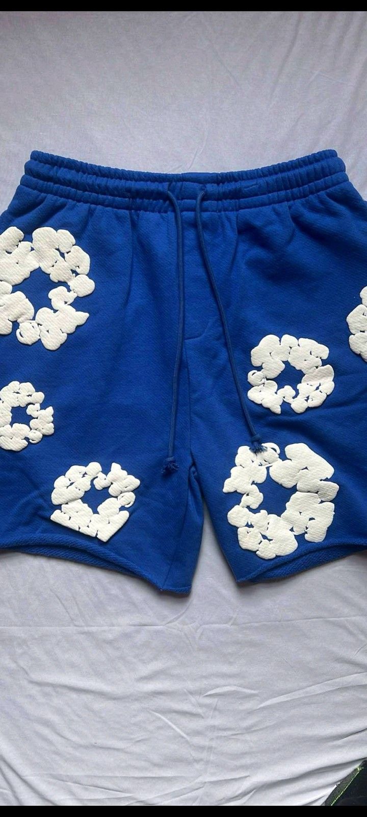Medium Blue Denim Tear Short