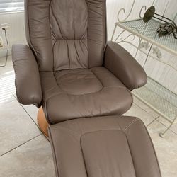 Leather Chair And Stool