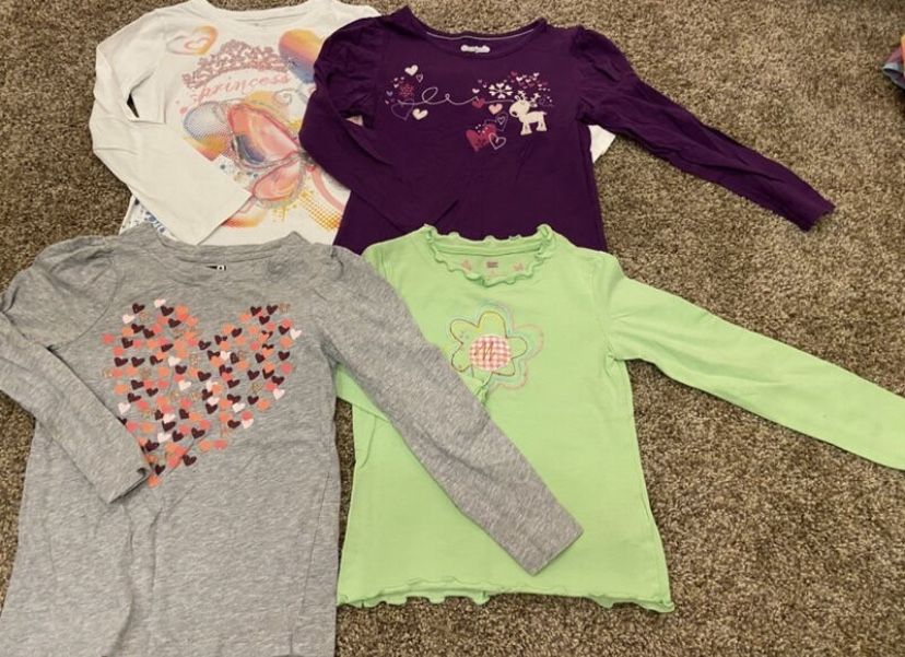 Girls 5/6 shirt lot