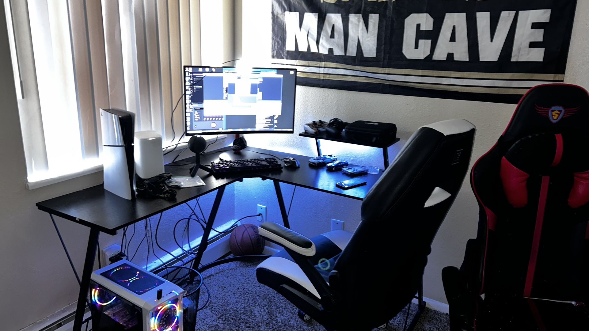 🔥 Full Gaming & Streaming Setup – PS5 Slim + Custom PC + Accessories (Over $1,500 Value) 🔥