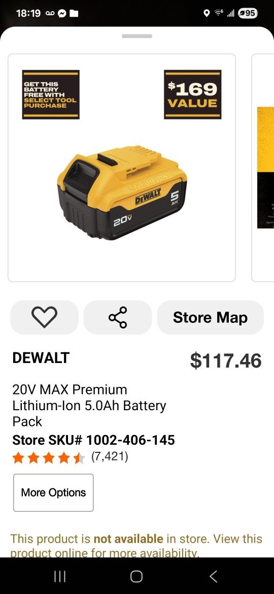 Dewalt Battery 5ah