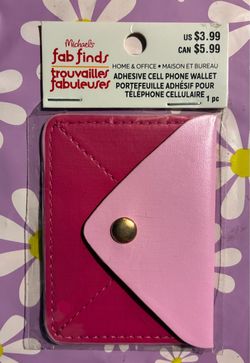 (New)Fab Finds Adhesive Cell Phone Wallet from Michaels