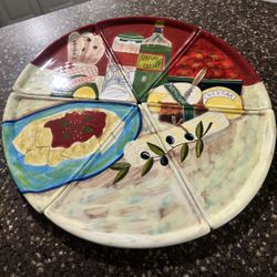 Set 6 Triangle Ceramic Pie Shaped Pizza Plates ~ IF IT’S STILL LISTED, IT’S AVAILABLE…