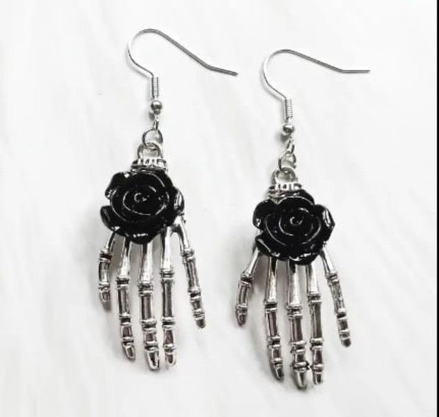 skeleton earrings
