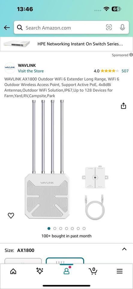 Wavlink AX1800 Outdoor Wifi Router