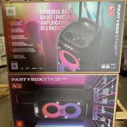 JBL PartyBox Stage 320 - Portable party speaker with wheels - Black