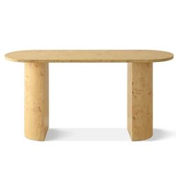 Burl Wood Console Table