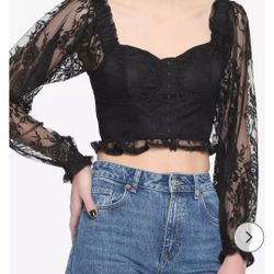 Lace Corset Crop Top 