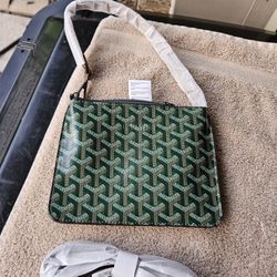 Zippered Pouch, Shoulder Strap. New. About 5x7