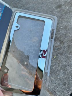 GTR license plate frame metal