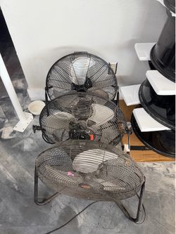 High velocity shop fan floor