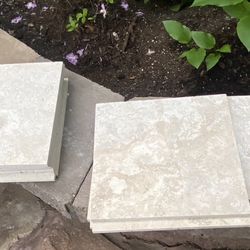 New Natural Stone 12 in x 12 in Travertine Honed Tile (Total 15 square feet) plus other tiles, see description…