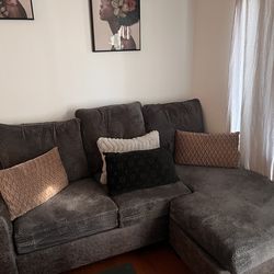 Modern Gray Sectional Couch $350-400
