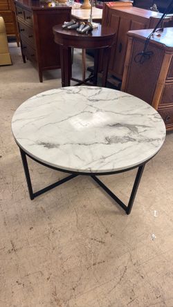 Faux Marble Coffee Table