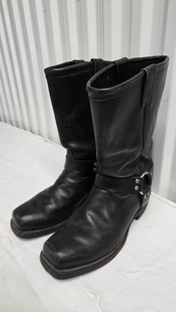 Chippewa 27868 "Street Warrior" Engineer Boots, Size 10D, Black Leather
