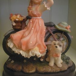 Girl And Dog Figure