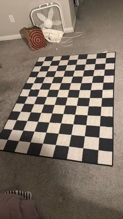 Checkered rug