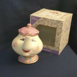 Disney Ms Potts Ceramic Tea Pot & Chip Tea Cup