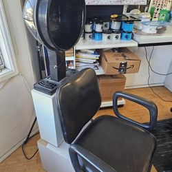 Hair Dryer and chair haircut