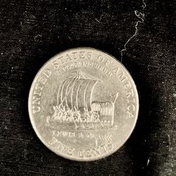 Lewis and Clark Keelboat Jefferson Nickel Vintage Coin 2004P