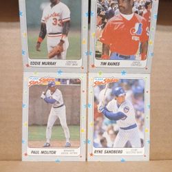 1988 Fleer Baseball Stickers Lot Of 12 Mint