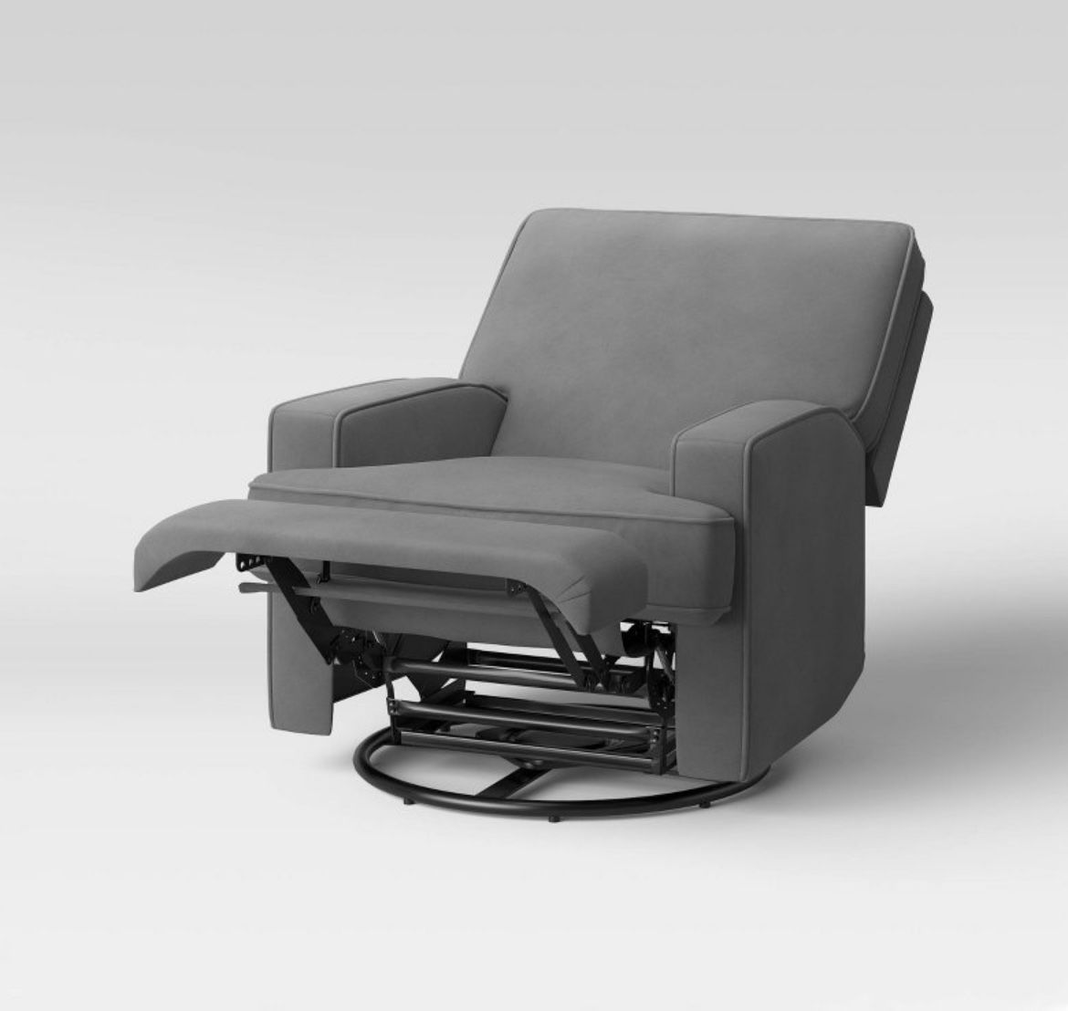 Baby Relax Addison Swivel Gliding Recliner Gray