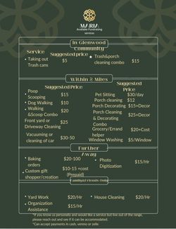 Various Miscellaneous Services