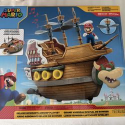 Super Mario Deluxe Bowsers Airship Playset