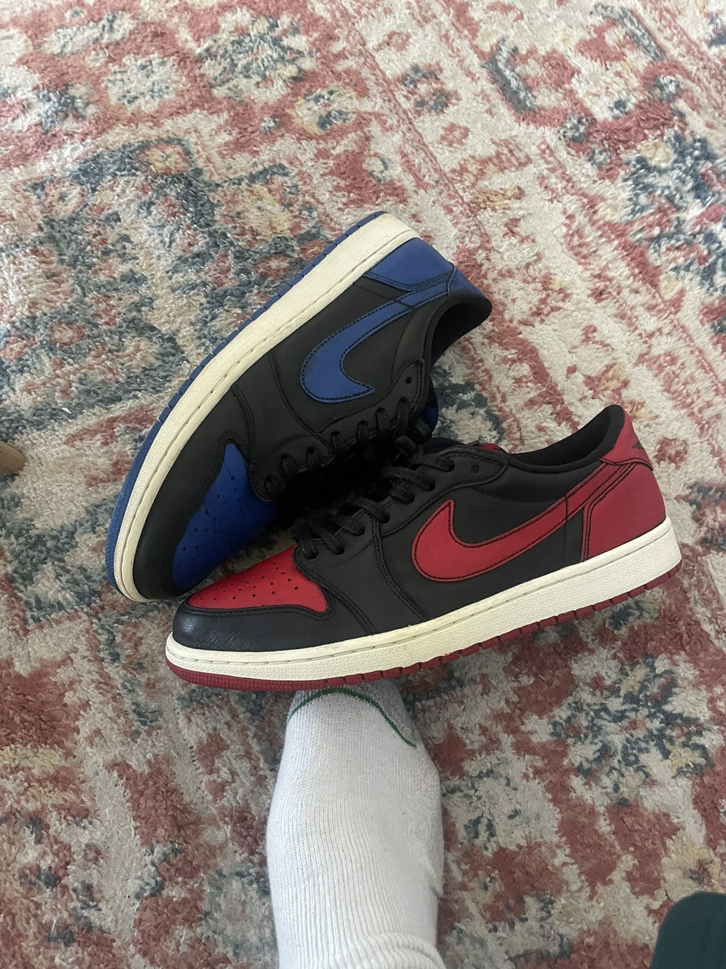 Og Jordan Bred/Royal Low Sz