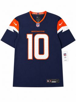 Denver Broncos Bo Nix Navy Alternate Game Jersey