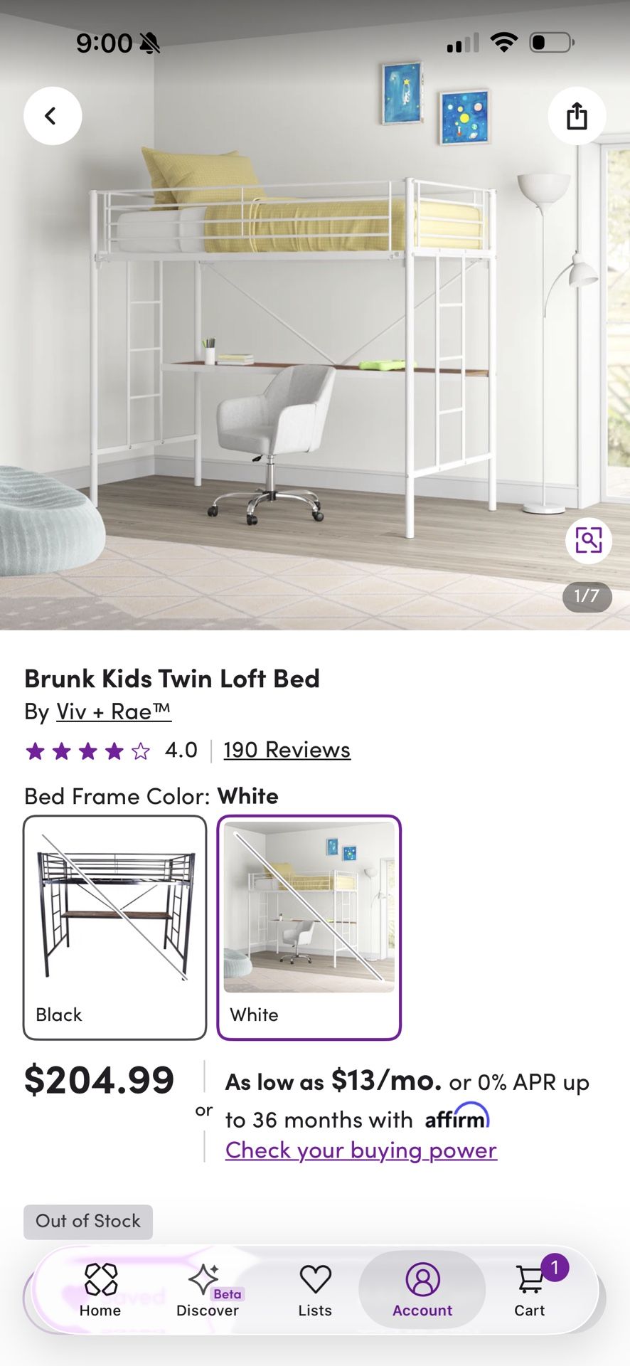 Kids Twin Loft Bed