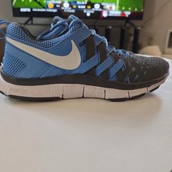 Nike Free Trainer 5.0 Blue Gray Running Weave Shoes Men’s Size 12 UNC Blue