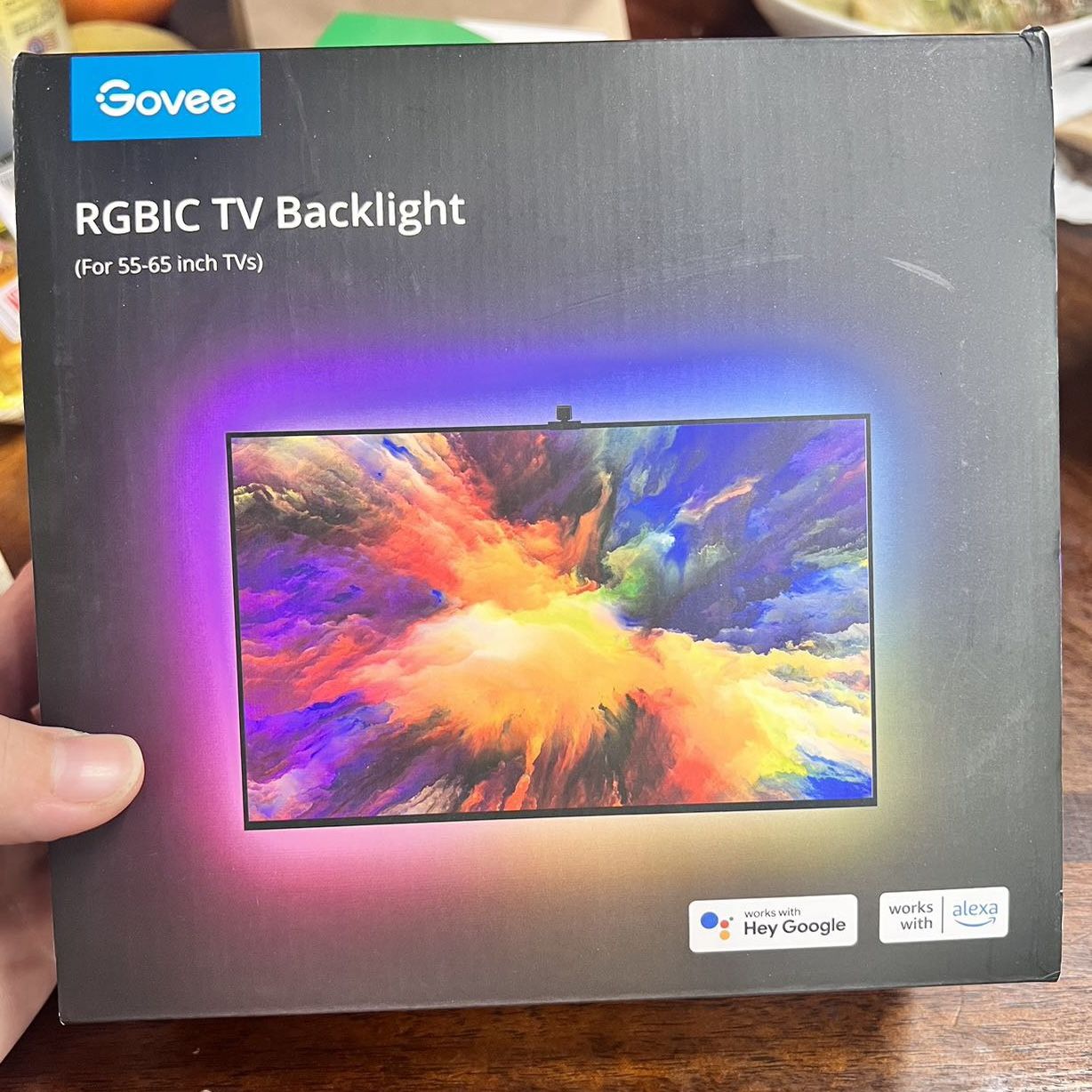 Govee Envisual TV LED Backlight with Camera, RGBIC Wi-Fi TV Backlights for 55-65