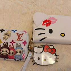 SANRIO HELLO KITTY HK LABUBU WALLETS