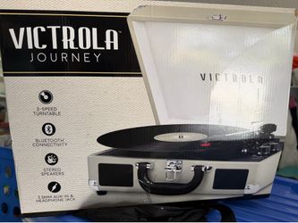 Victrola Journey Bluetooth Record Player – New (No Power Adapter)