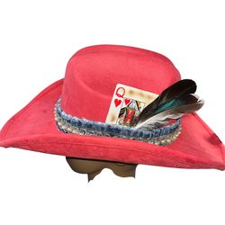 Red Custom Embellished Cowboy Hat