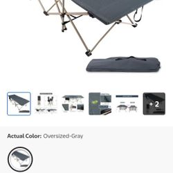 REDCAMP Oversized Camping Cot 500lb XL 33.5"