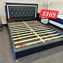 BRAND NEW QUEEN PLATFORM BED FRAME ONLY $169